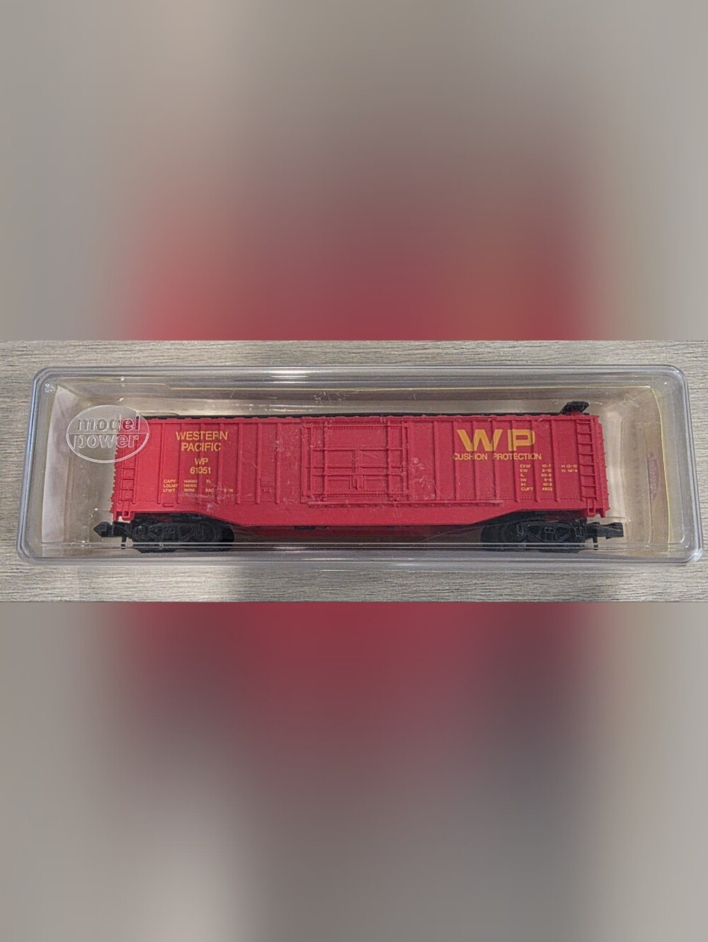 Model Power N Scale Western Pacific 50' Boxcar
